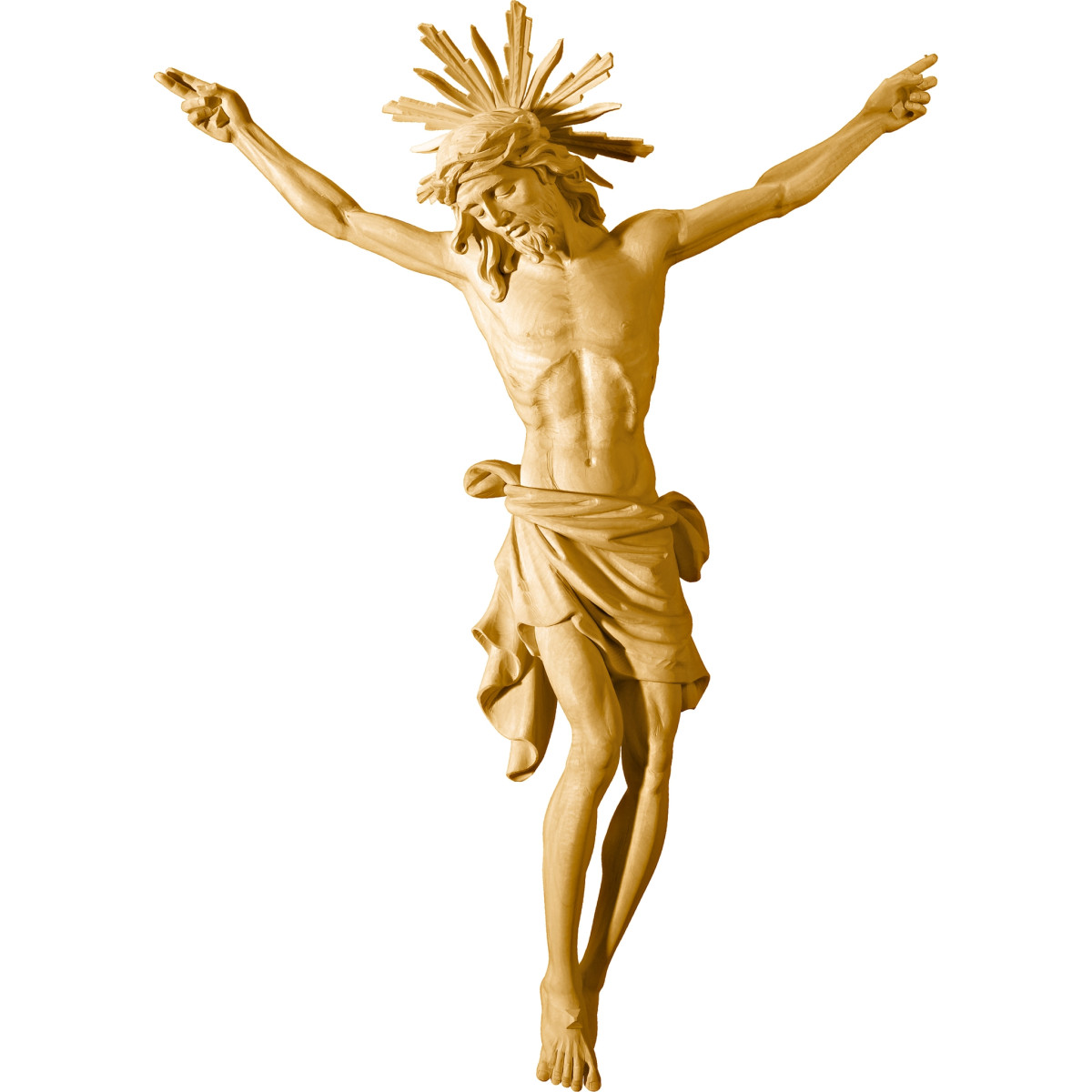 Cristo Pisa con aureola